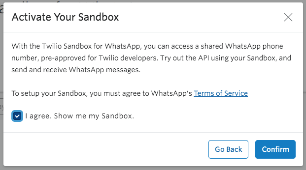 Once you have a Twilio account and an SMS-enabled phone number, you can apply for WhatsApp Access.