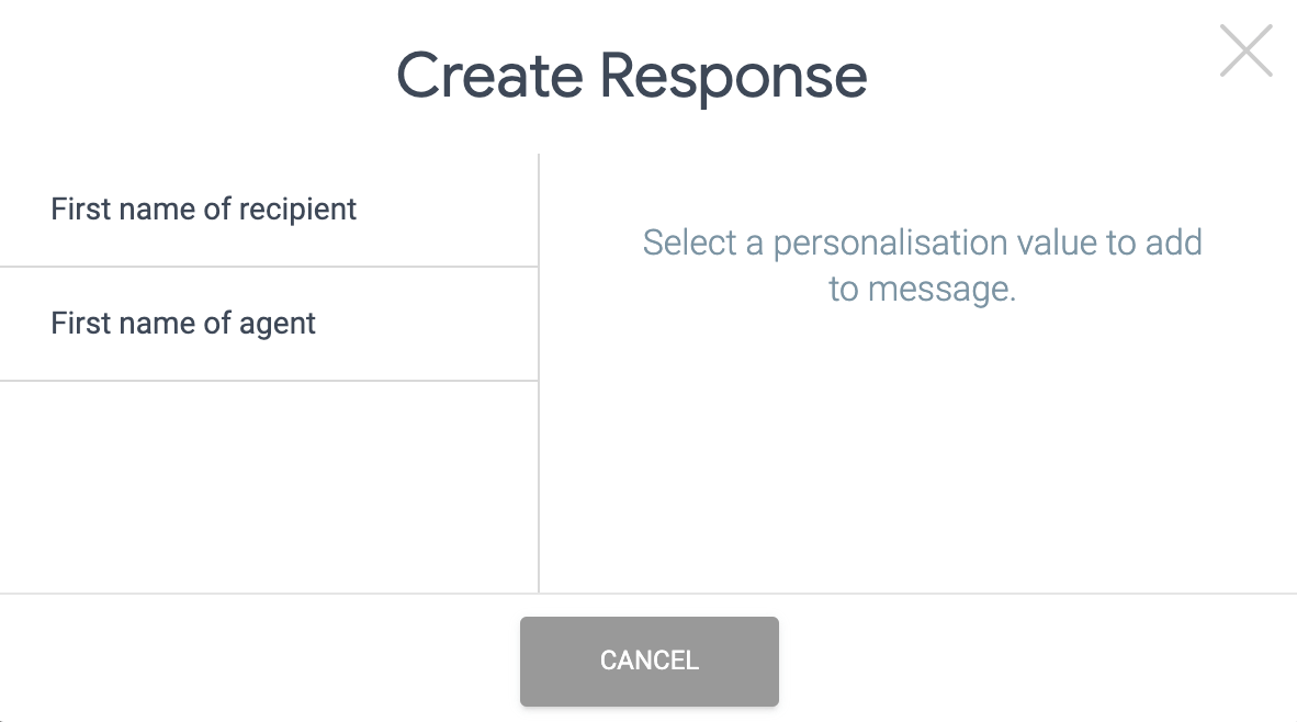 Create response